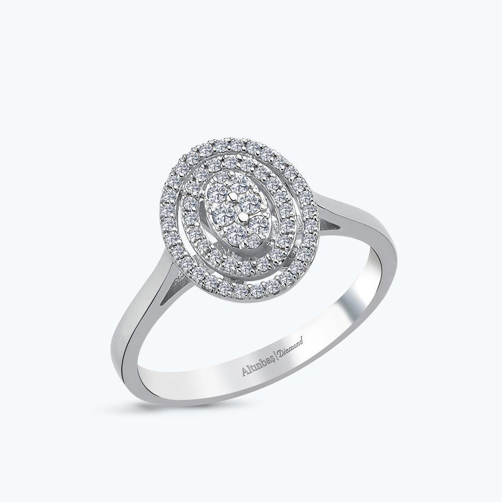 Pırlanta Oval Yüzük