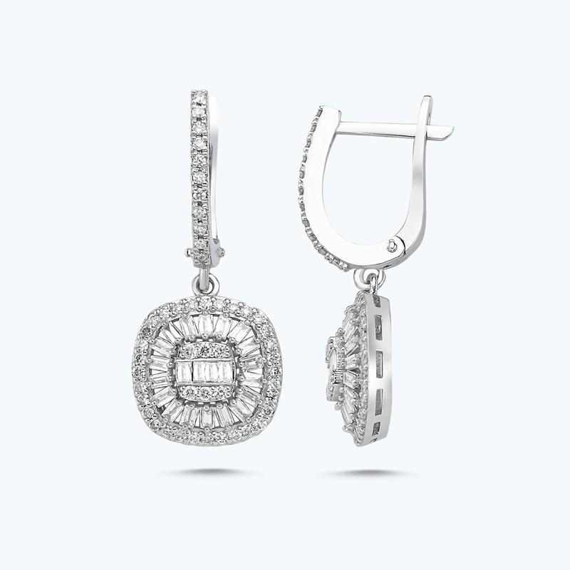 Pırlanta Baget Küpe