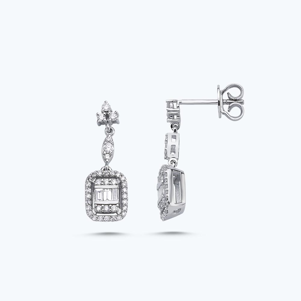 Pırlanta Baget Küpe