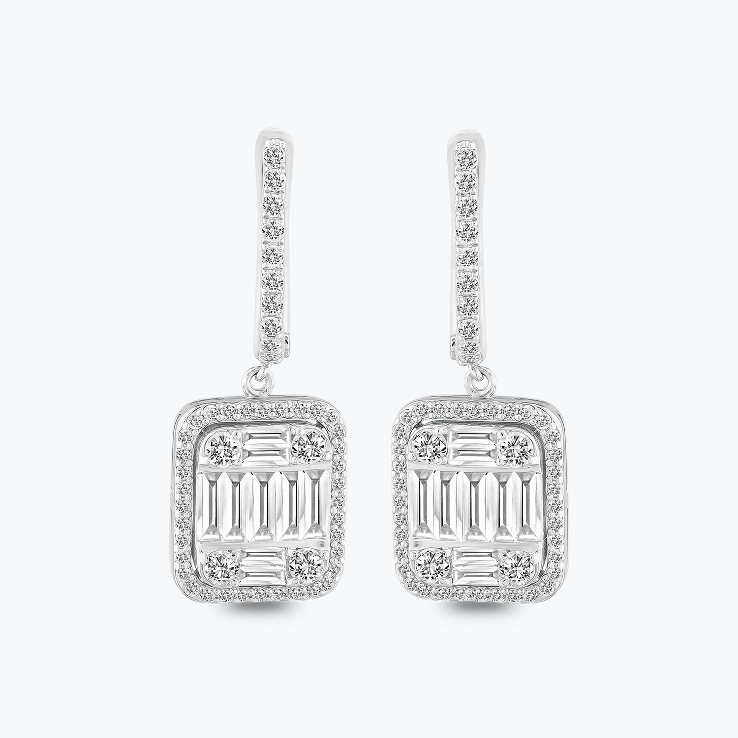 Pırlanta Baget Küpe