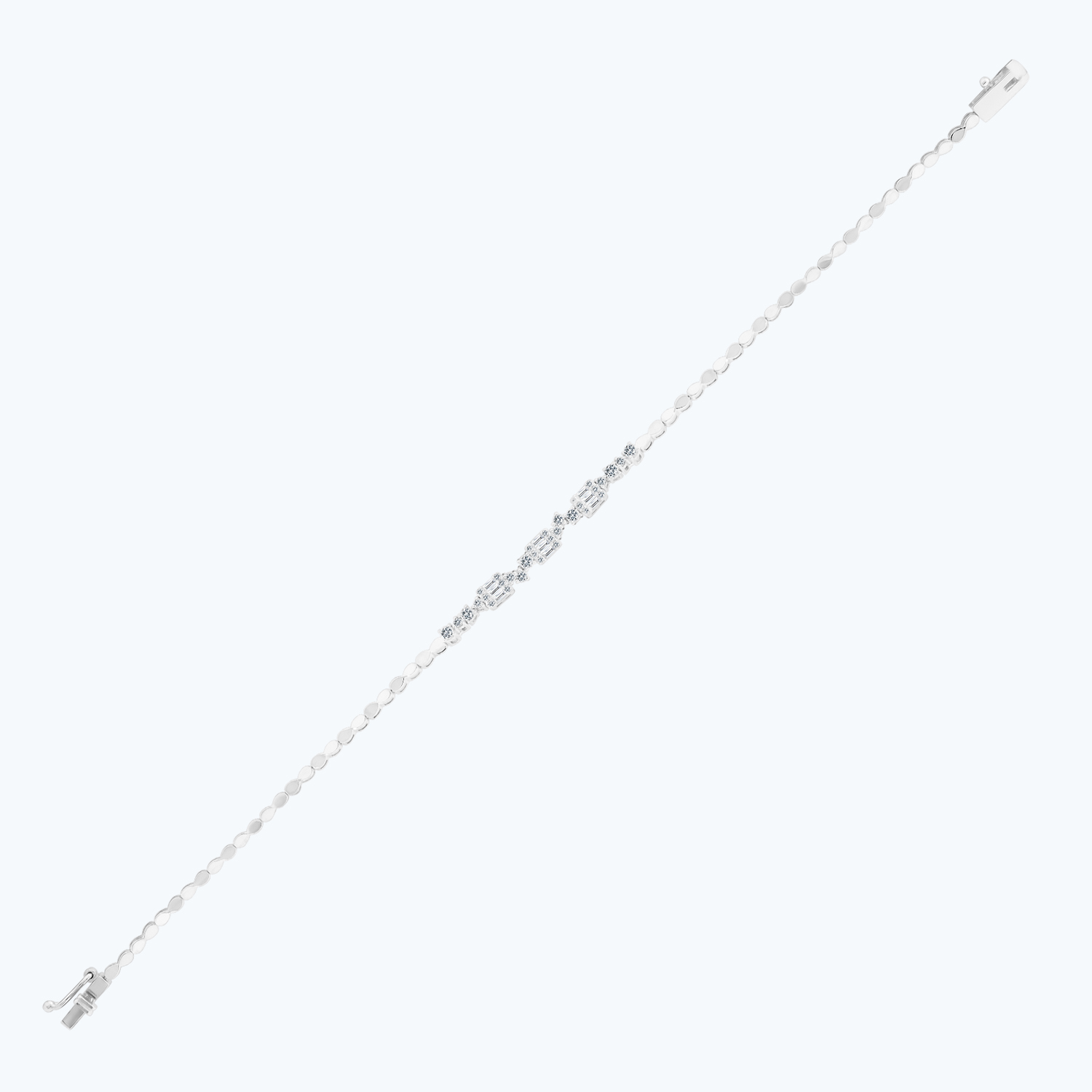 Pırlanta Baget Taşlı Bileklik