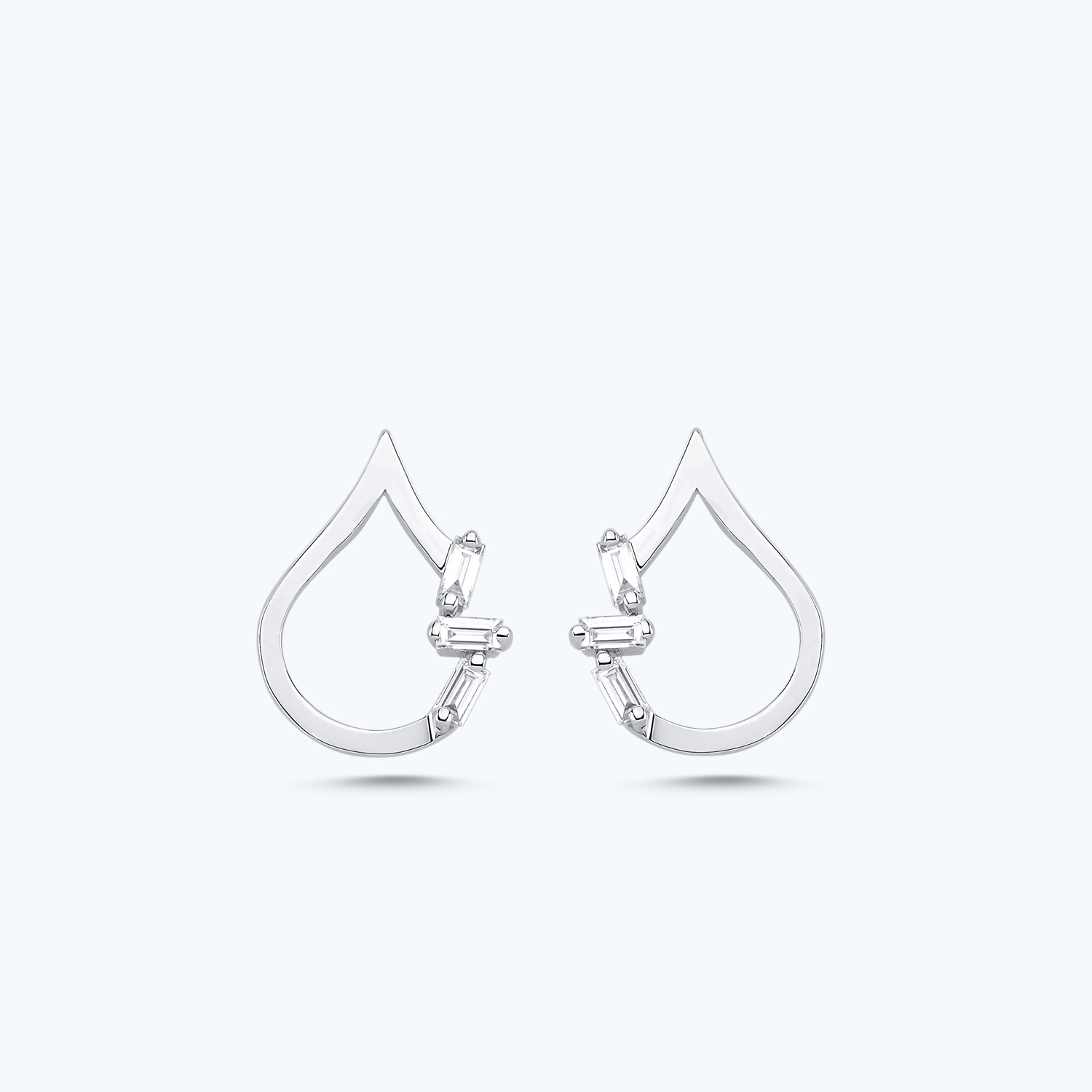 Pırlanta Baget Küpe