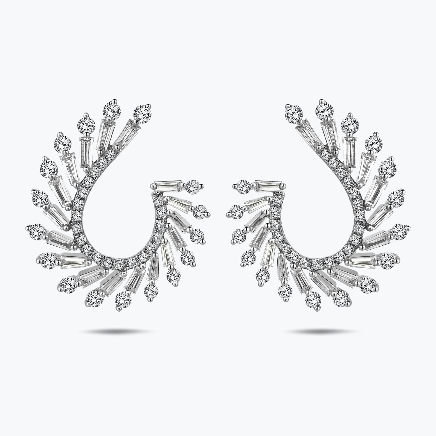 Pırlanta Baget Küpe