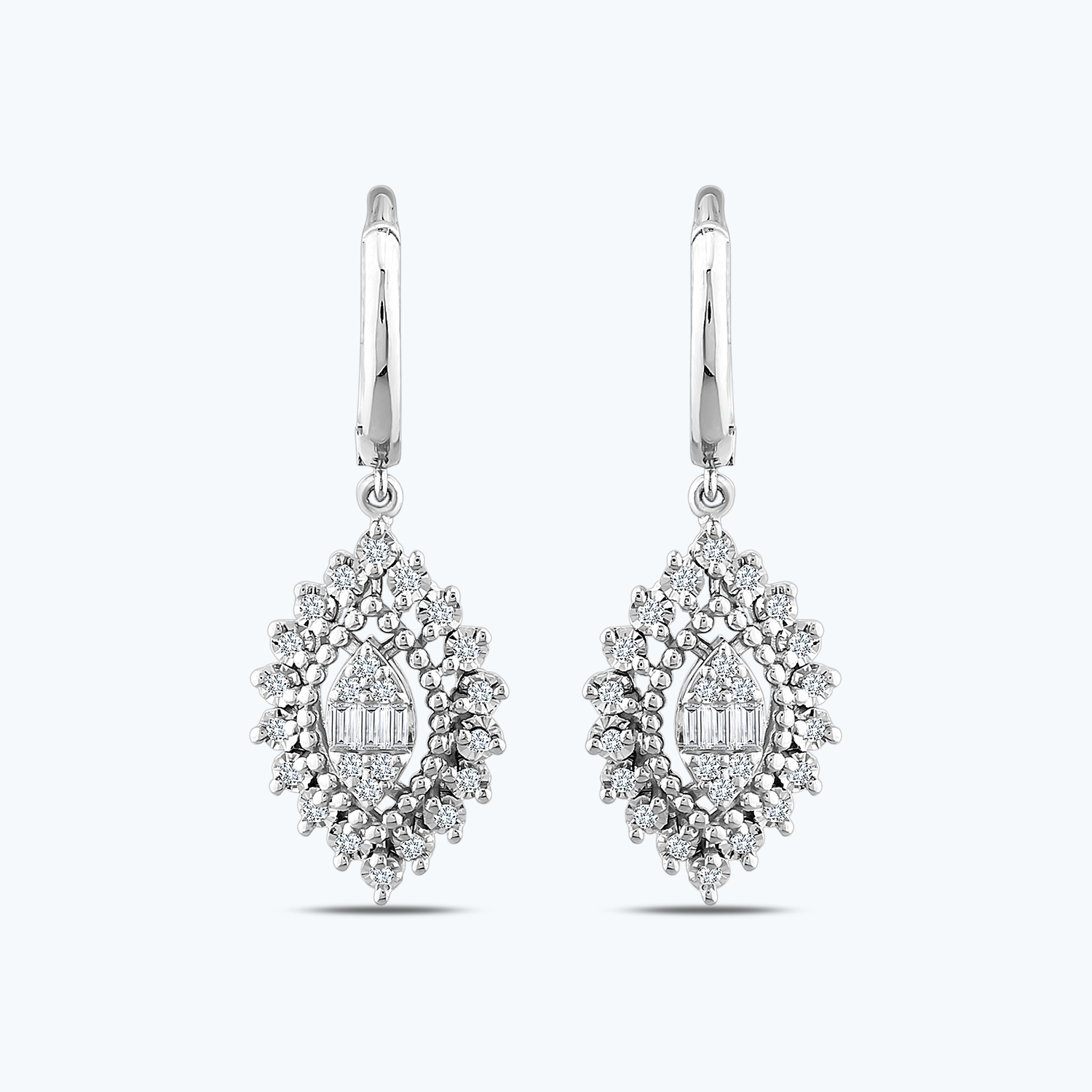 Pırlanta Baget Küpe