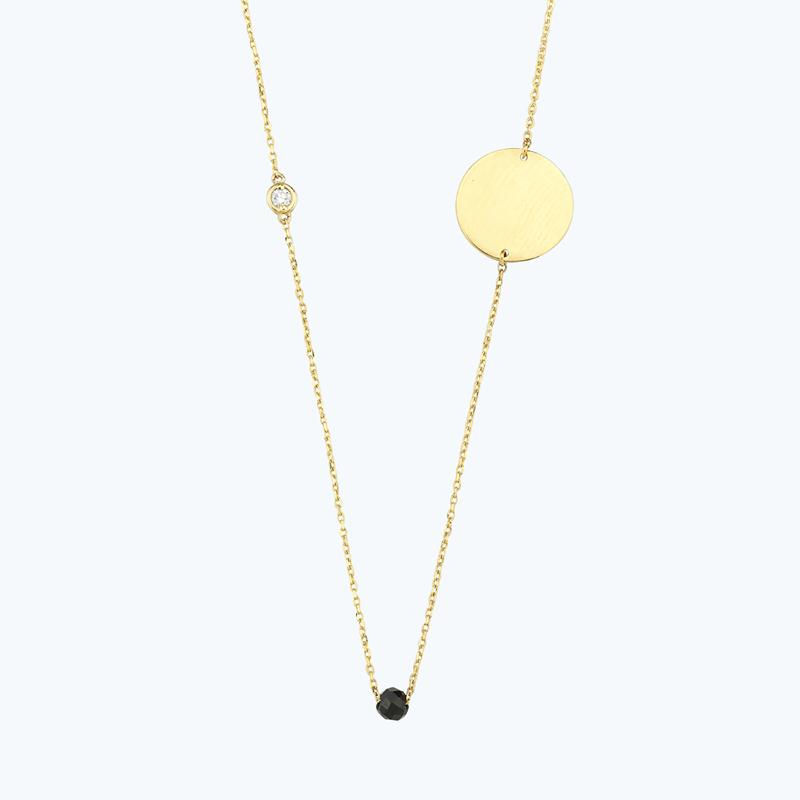 Pırlanta Spinel Taşlı Kolye