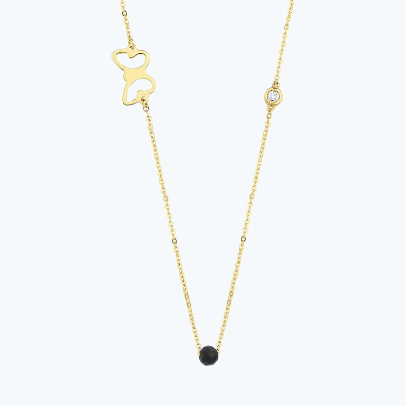 Pırlanta Spinel Taşlı Kelebek Kolye