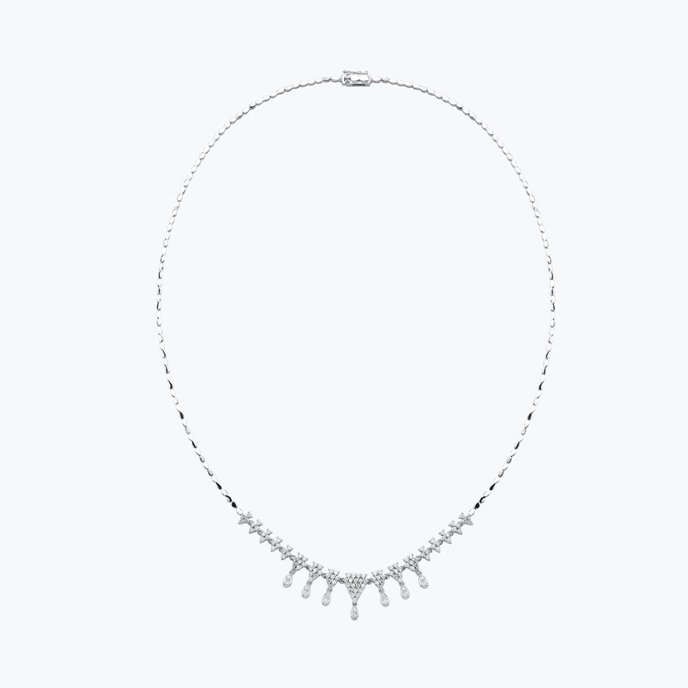 Pırlanta Sallantılı Gerdanlık