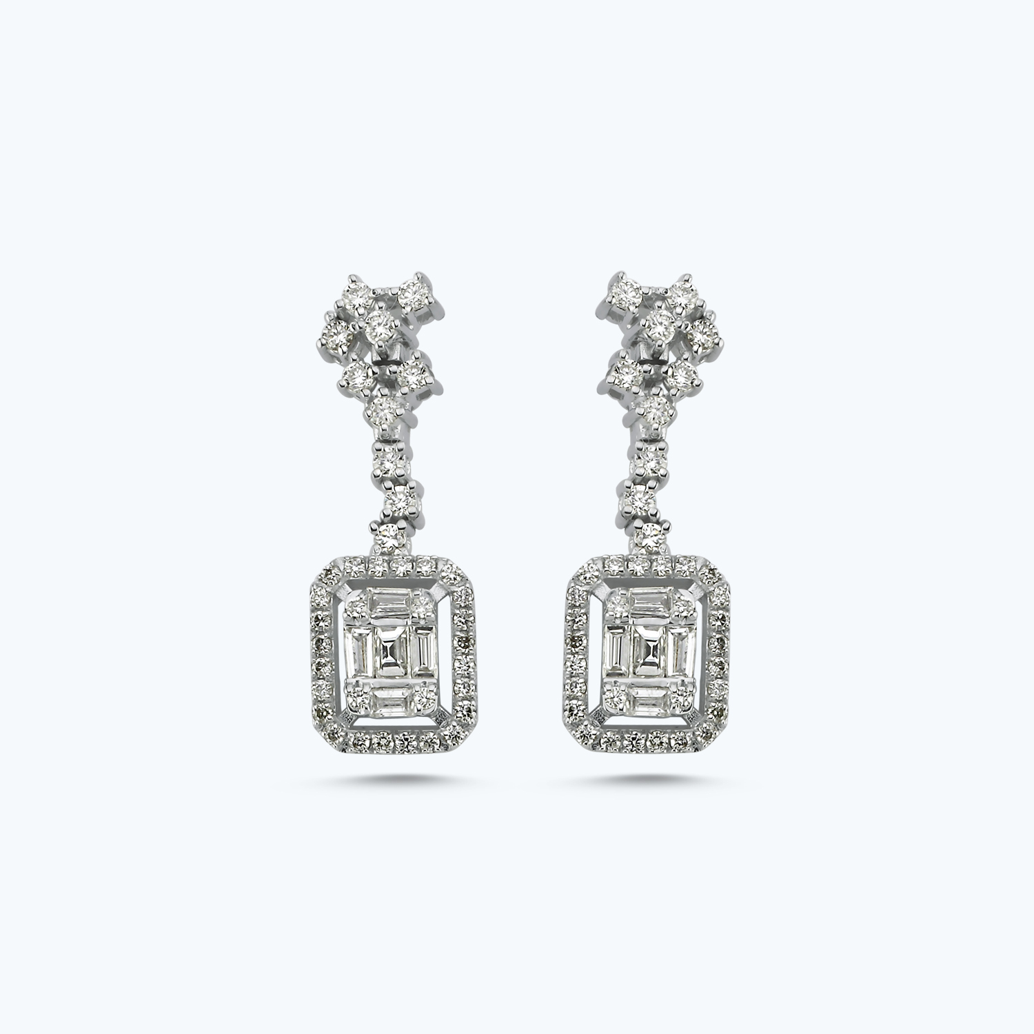 Pırlanta Baget Küpe