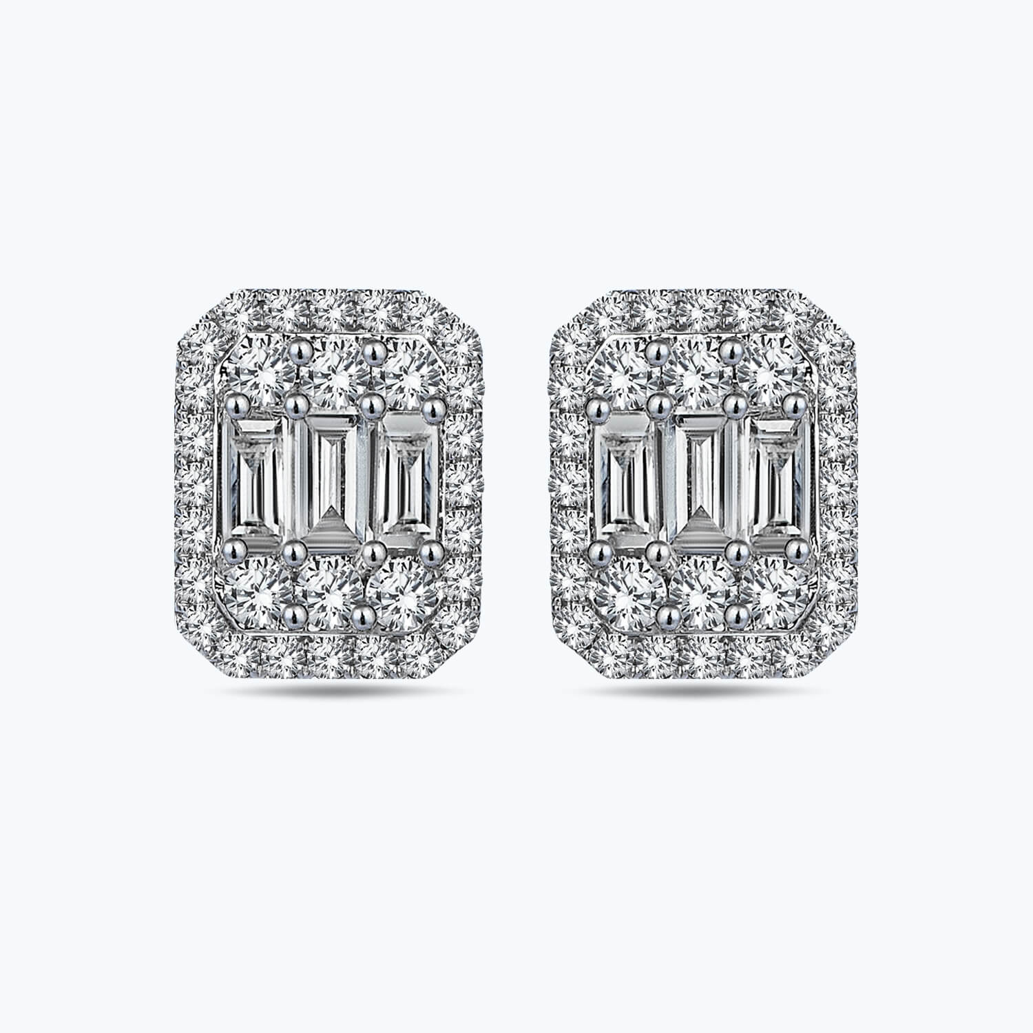 Pırlanta Baget Küpe