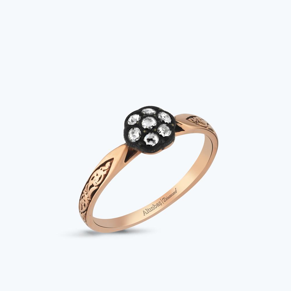 Elmas Çiçek Yüzük