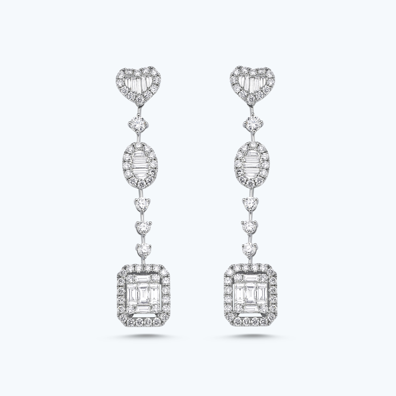 Pırlanta Baget Küpe