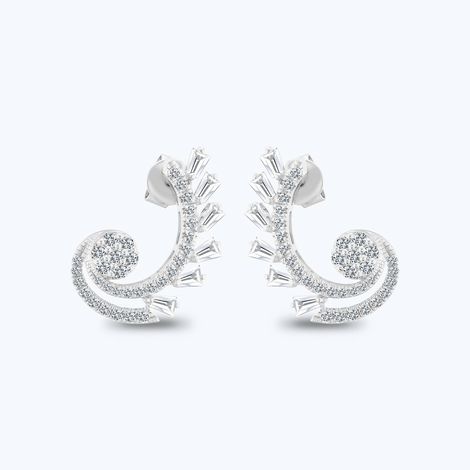 Pırlanta Baget Küpe