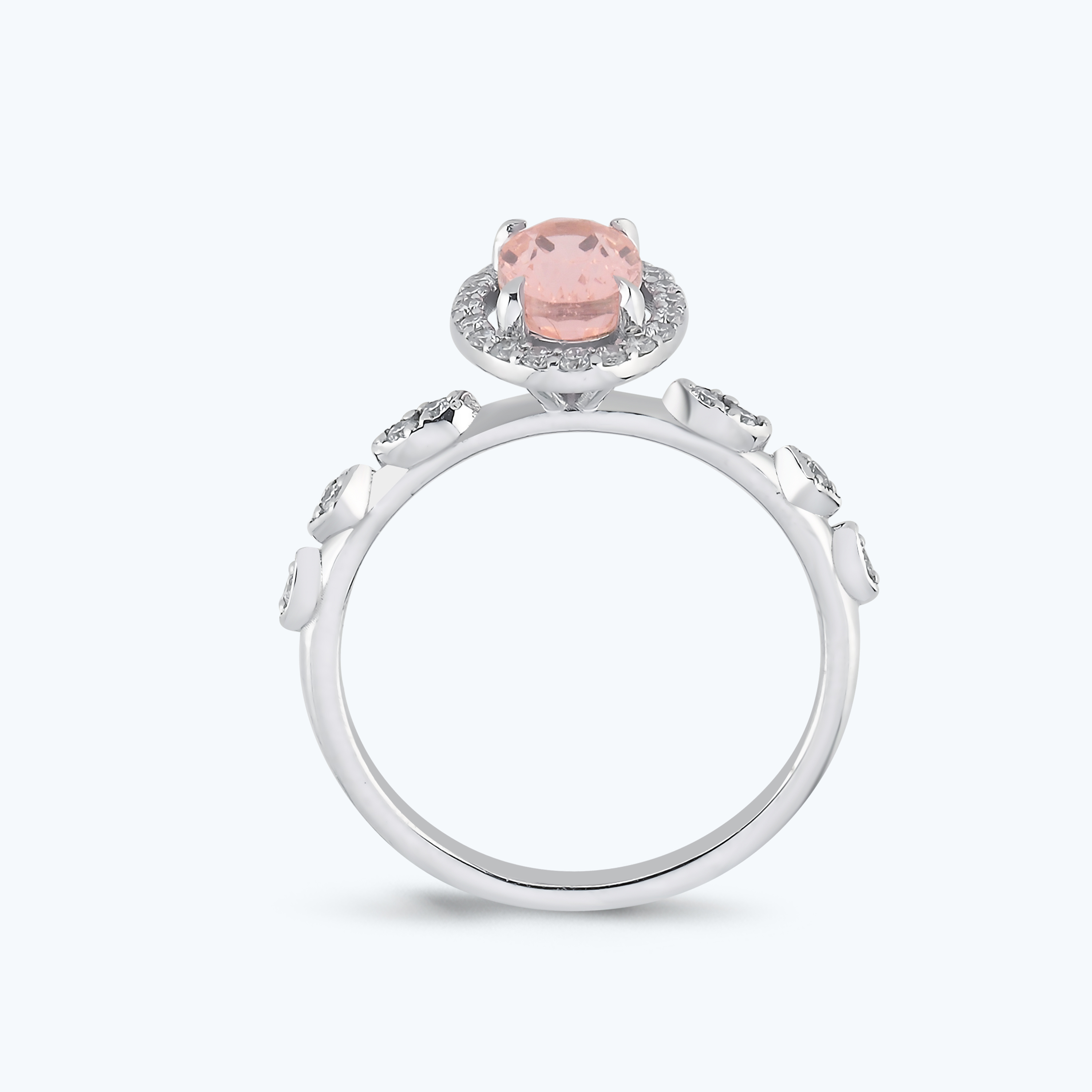 0.19 Karat Pırlanta Vintage Oval Yüzük