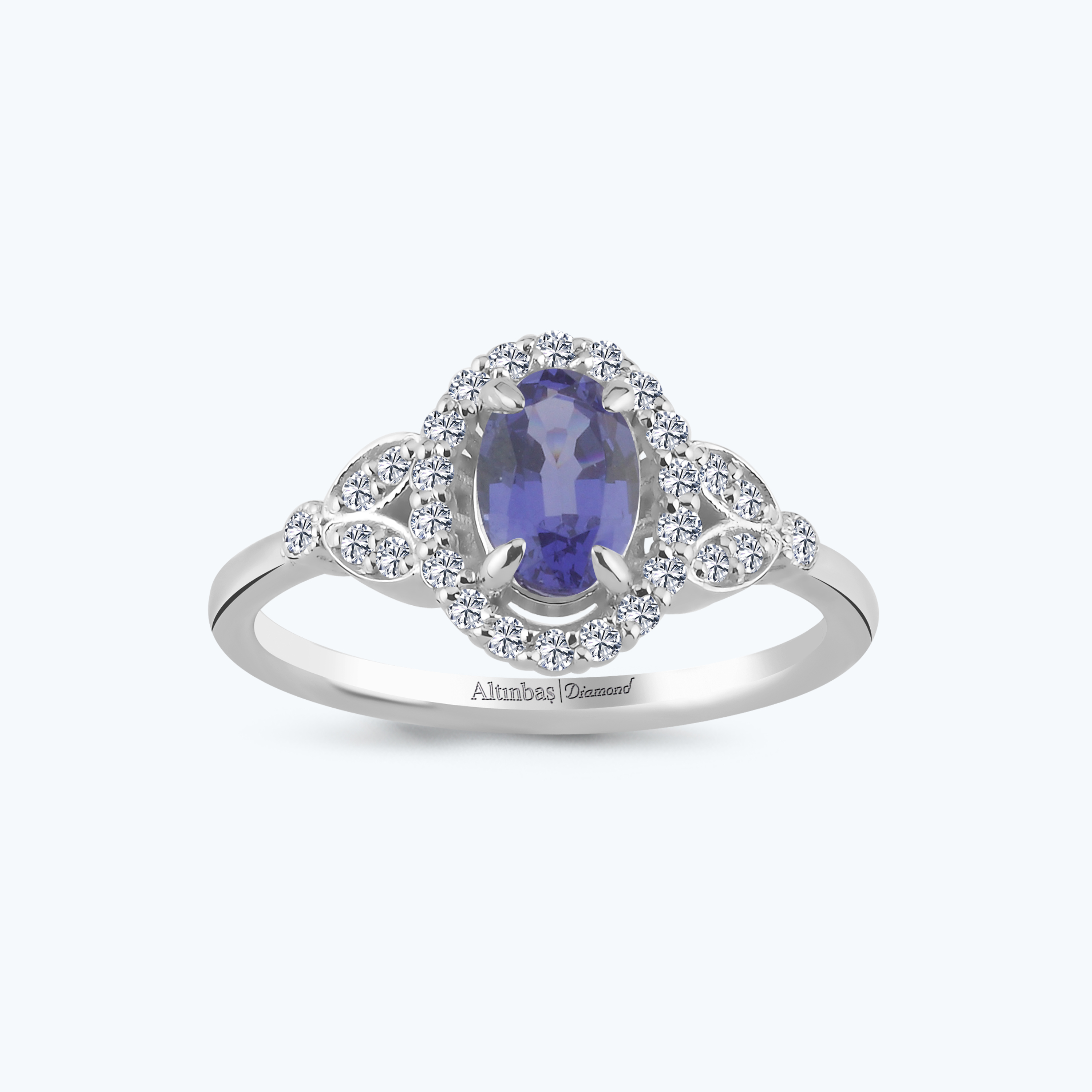 0.25 Karat Pırlanta Vintage Oval Yüzük