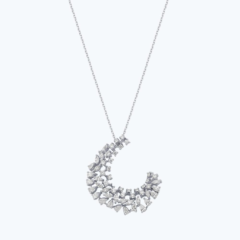 Pırlanta Damla Taşlı Kolye