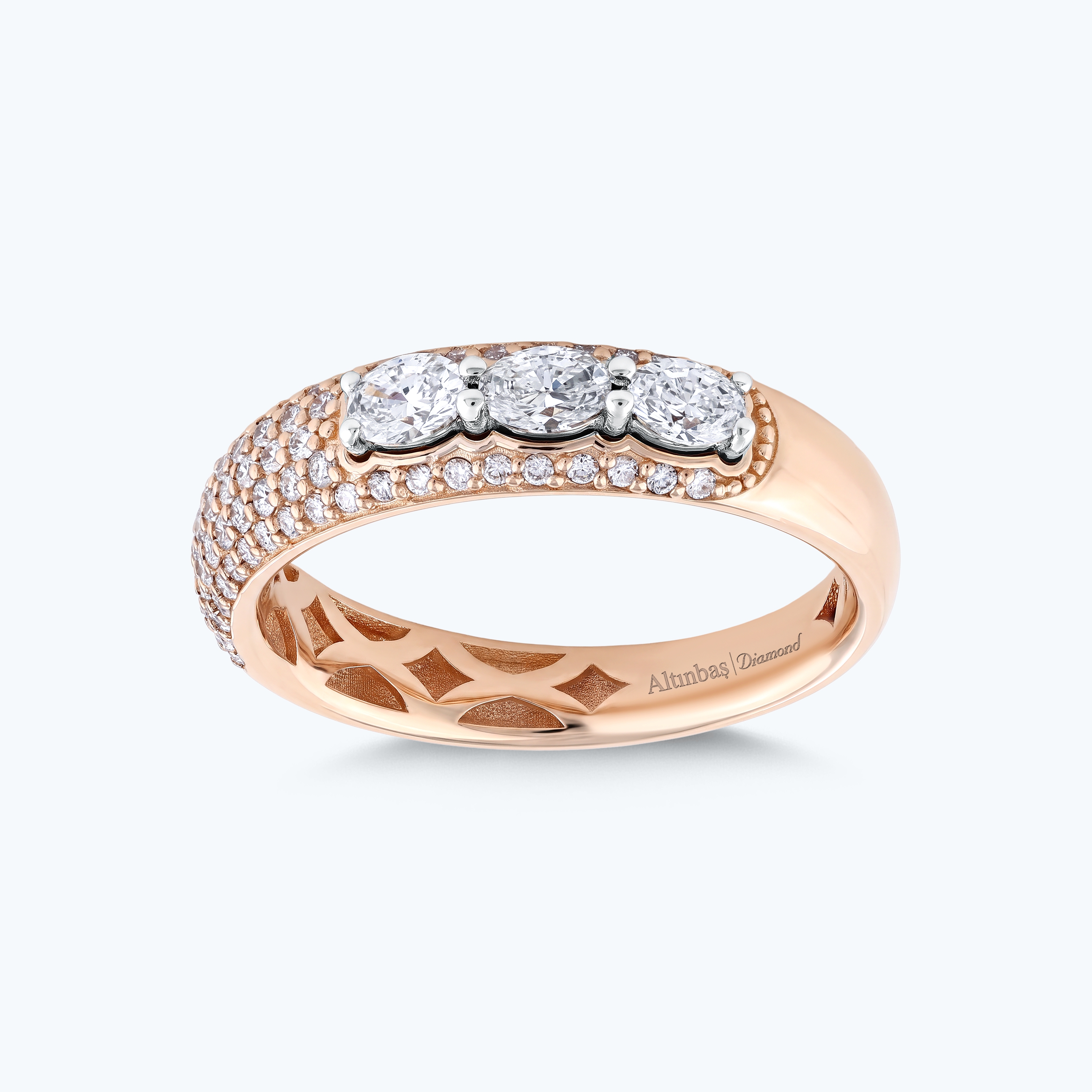 0.75 Karat Pırlanta Oval Yüzük
