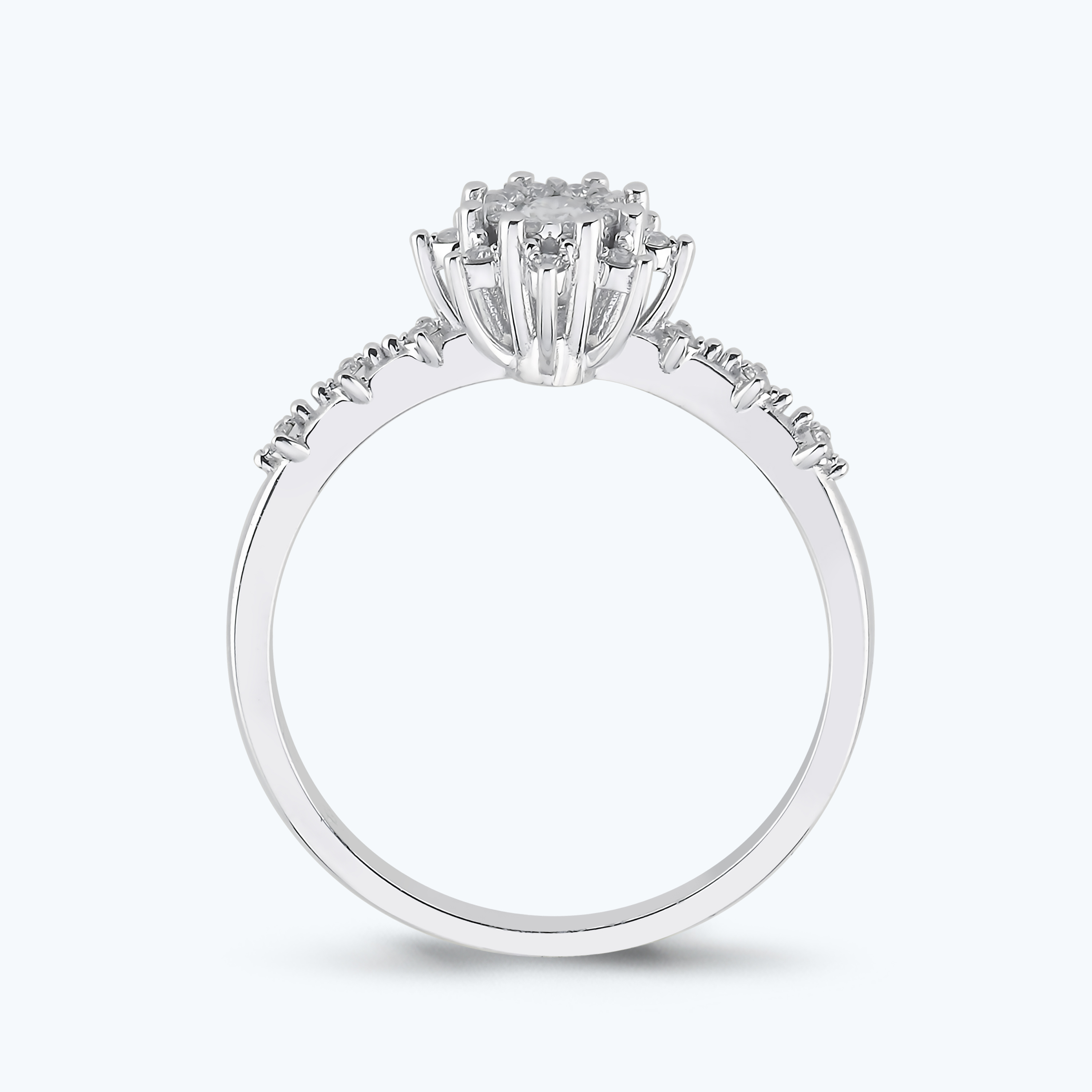 0.19 Karat Pırlanta Lotus Çiçeği Yüzük