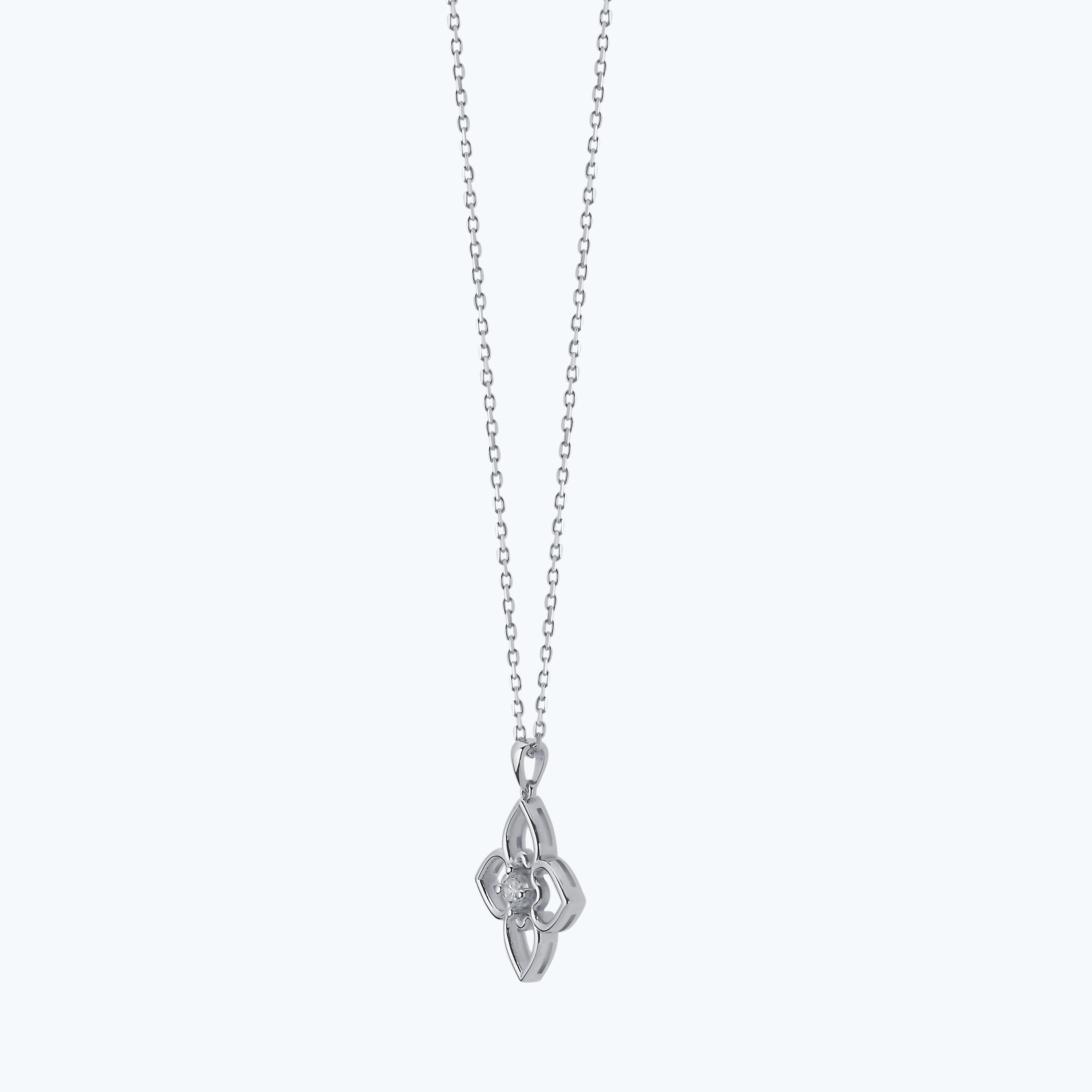 0.05 Karat Pırlanta Çiçek Kolye