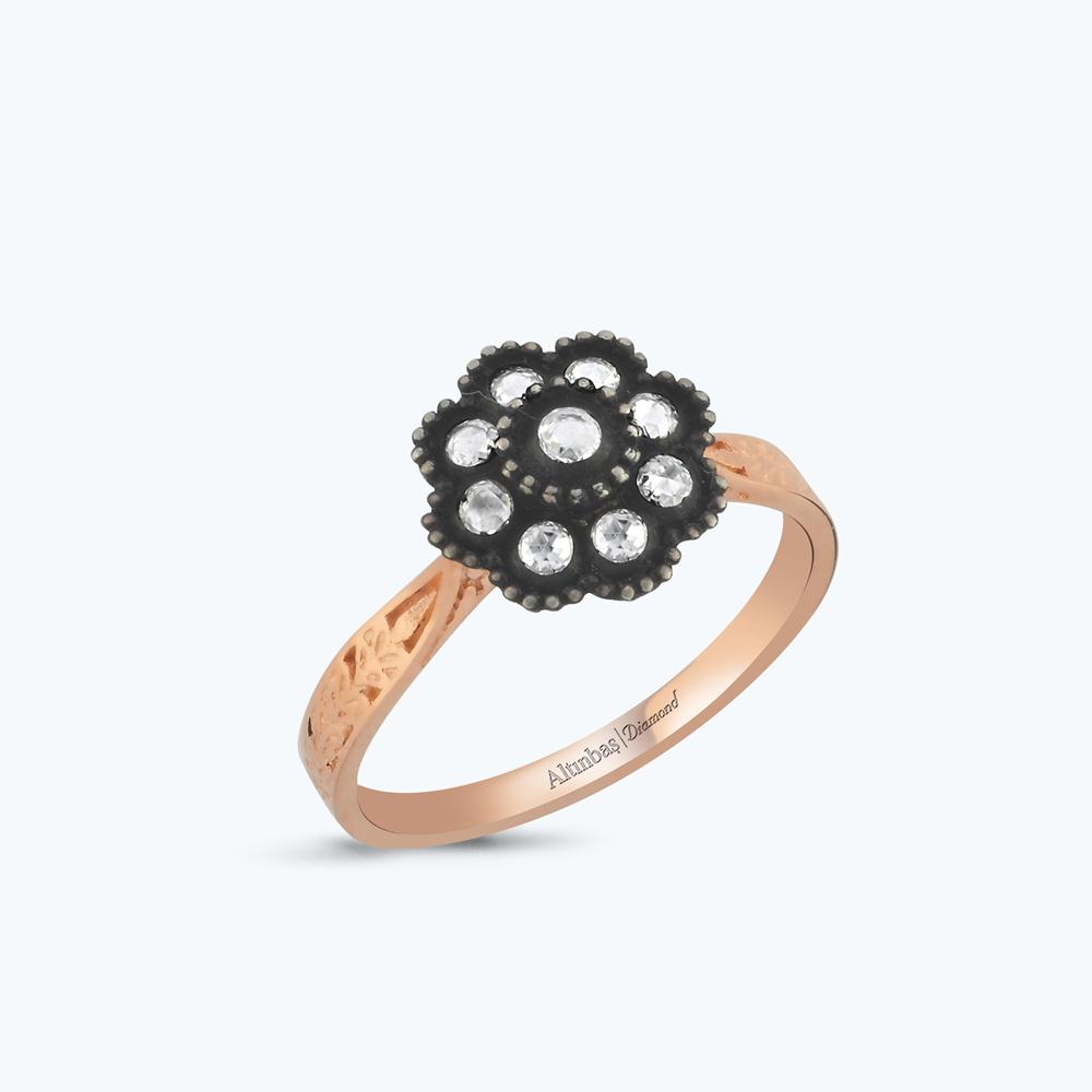 Elmas Çiçek Yüzük