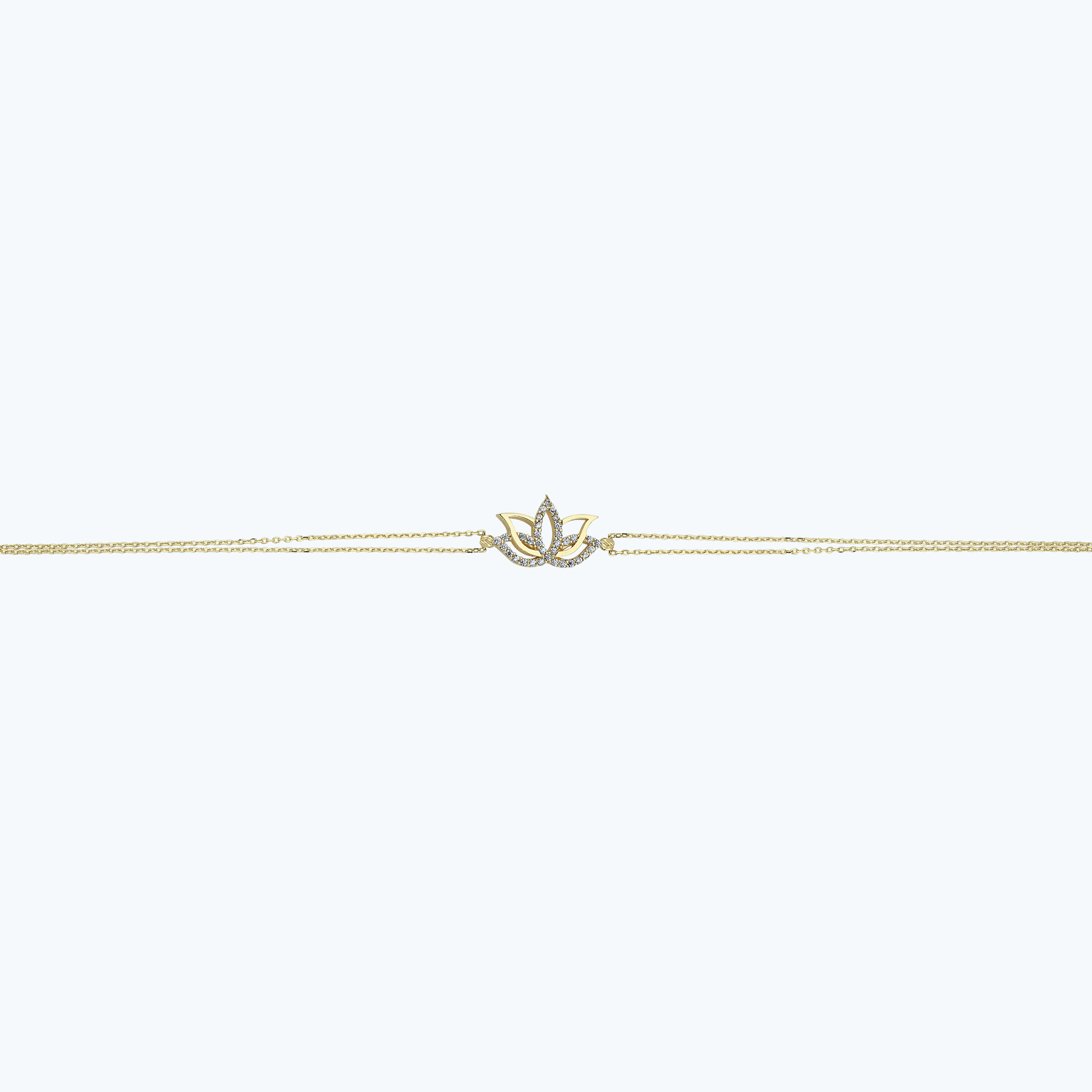 Altın Lotus Çiçeği Bileklik