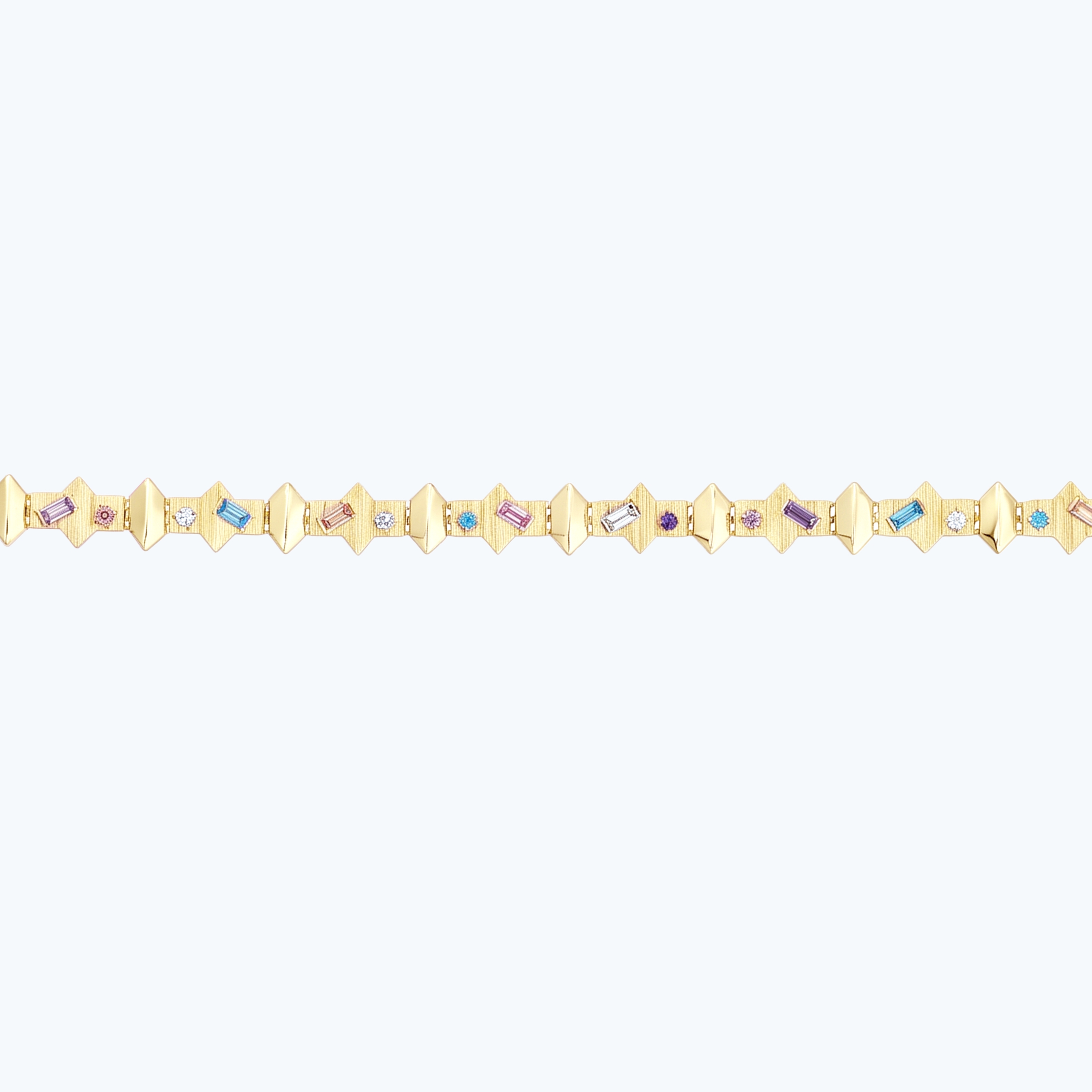 Altın Baget Taşlı Bileklik