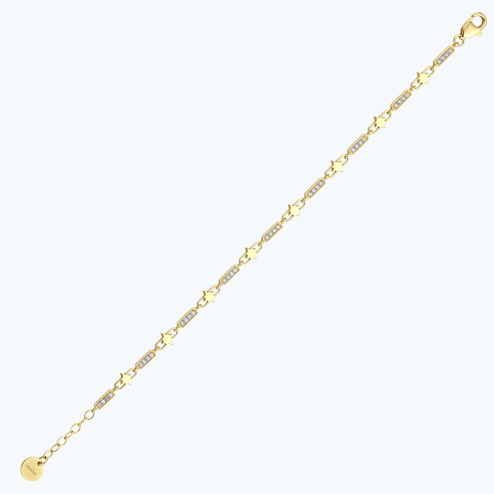 Altın Taşlı Kutup Yıldızı Bileklik