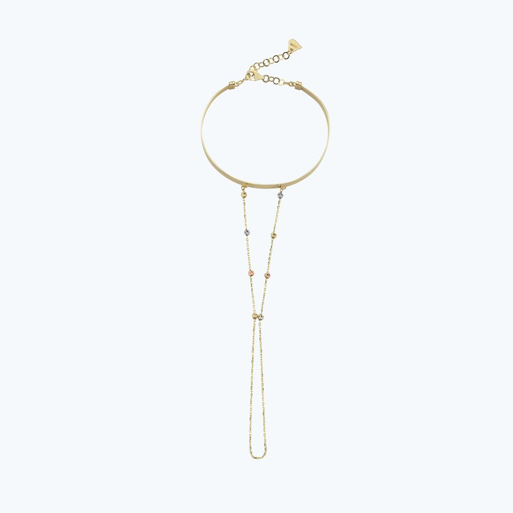 Altın Toplu Şahmeran Bileklik