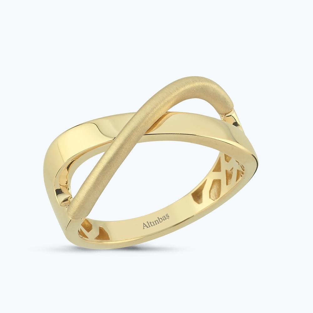 Altın Çapraz Yüzük
