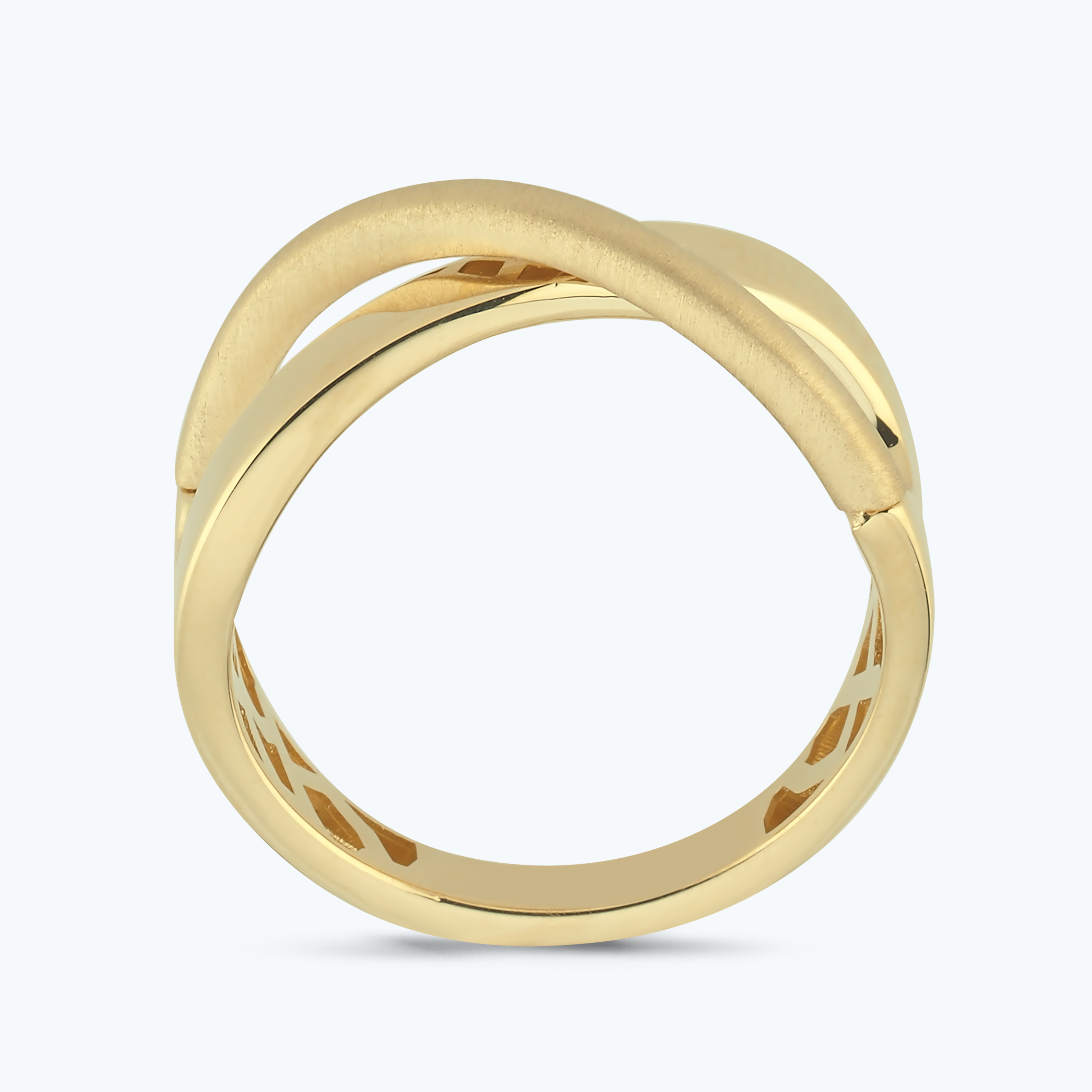 Altın Çapraz Yüzük