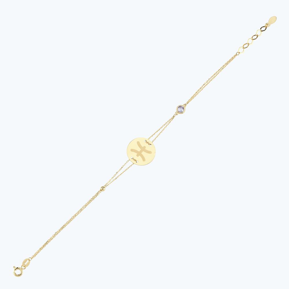 Altınbaş Burç Balık Bileklik