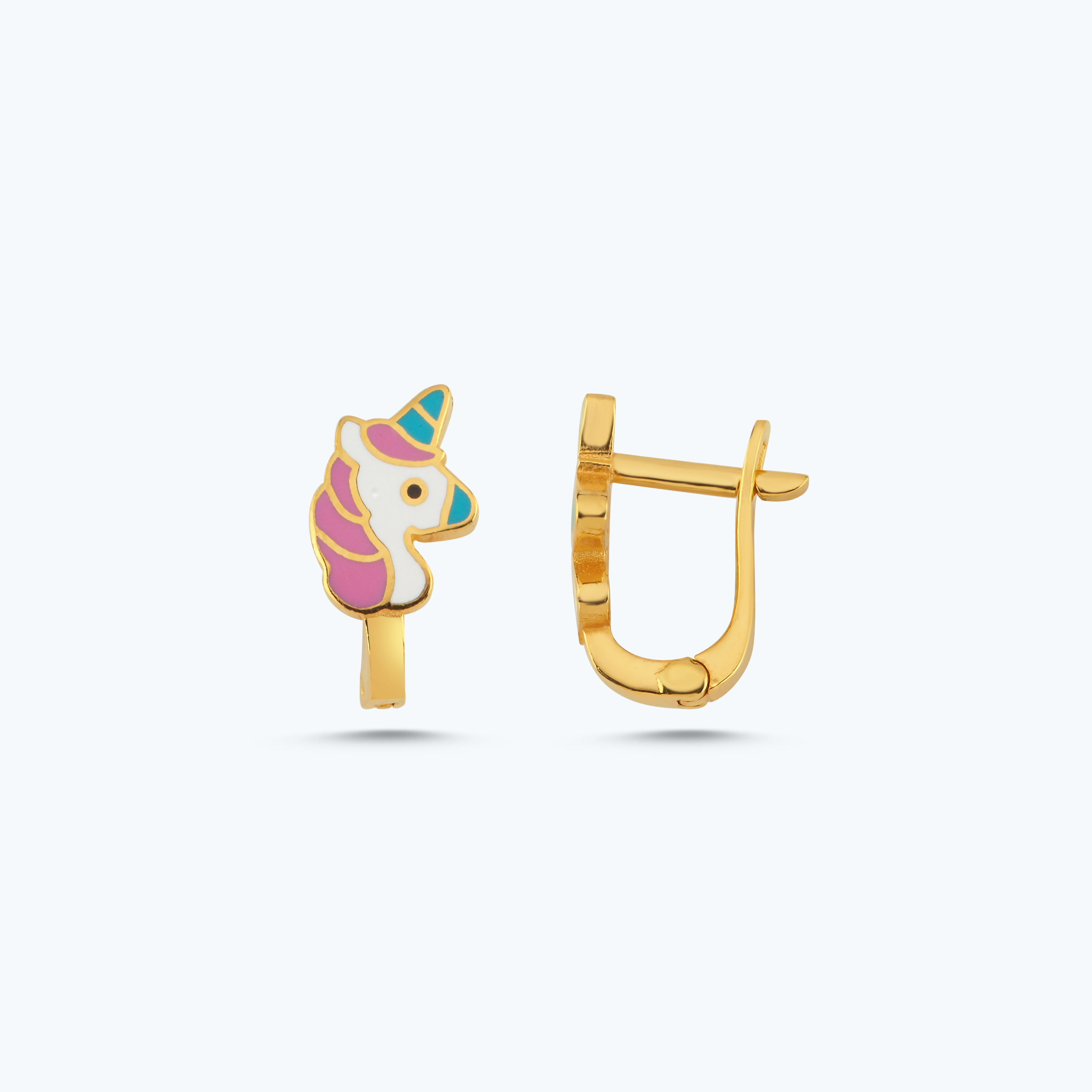 Altın Çocuk Unicorn Küpe