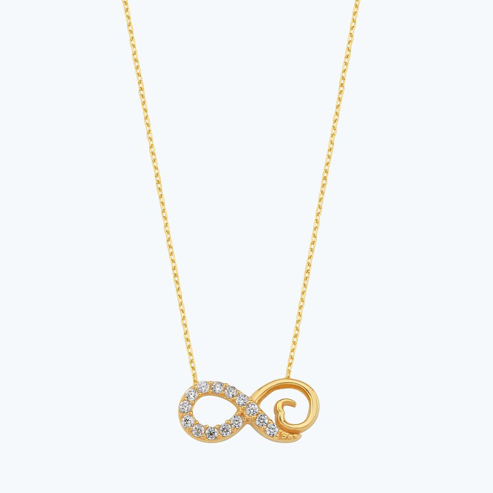 22 Ayar Altın Sonsuzluk Kolye