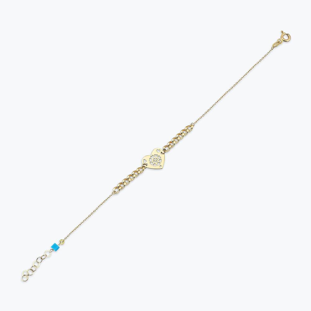 Altın Kalp Bileklik