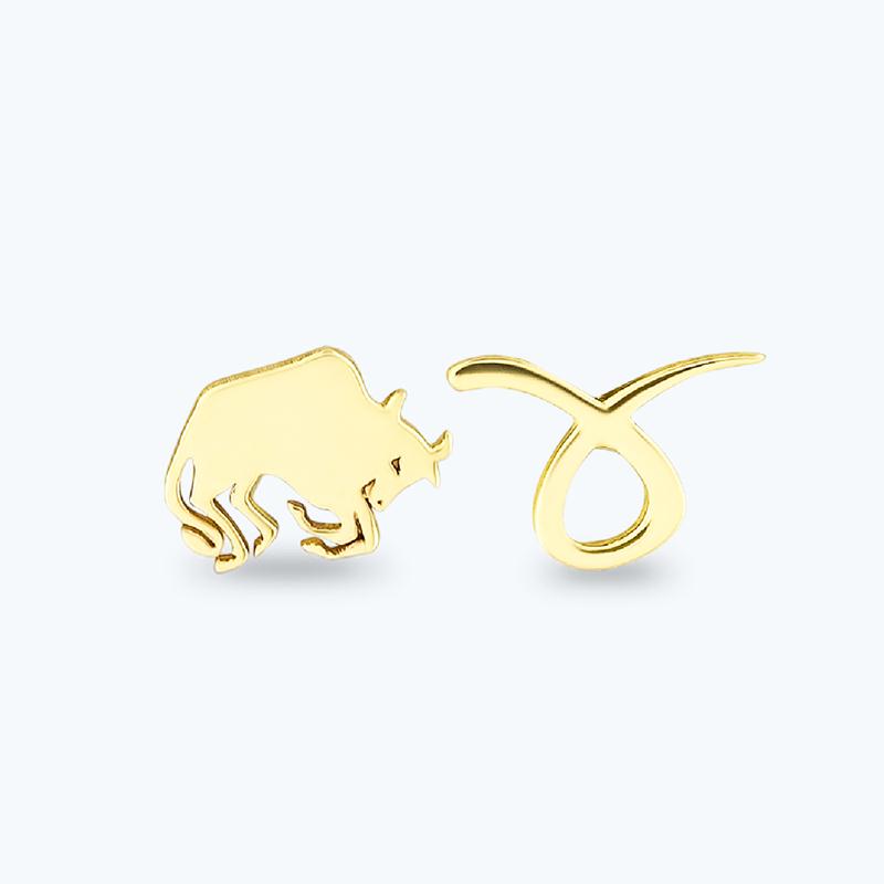 Altınbaş Burç Boğa Küpe