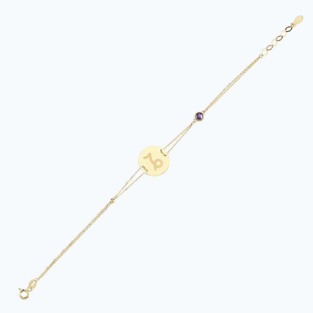 Altınbaş Burç Oğlak Bileklik