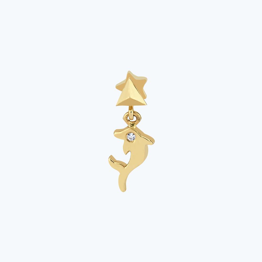 Altın Tragus Yunus Piercing