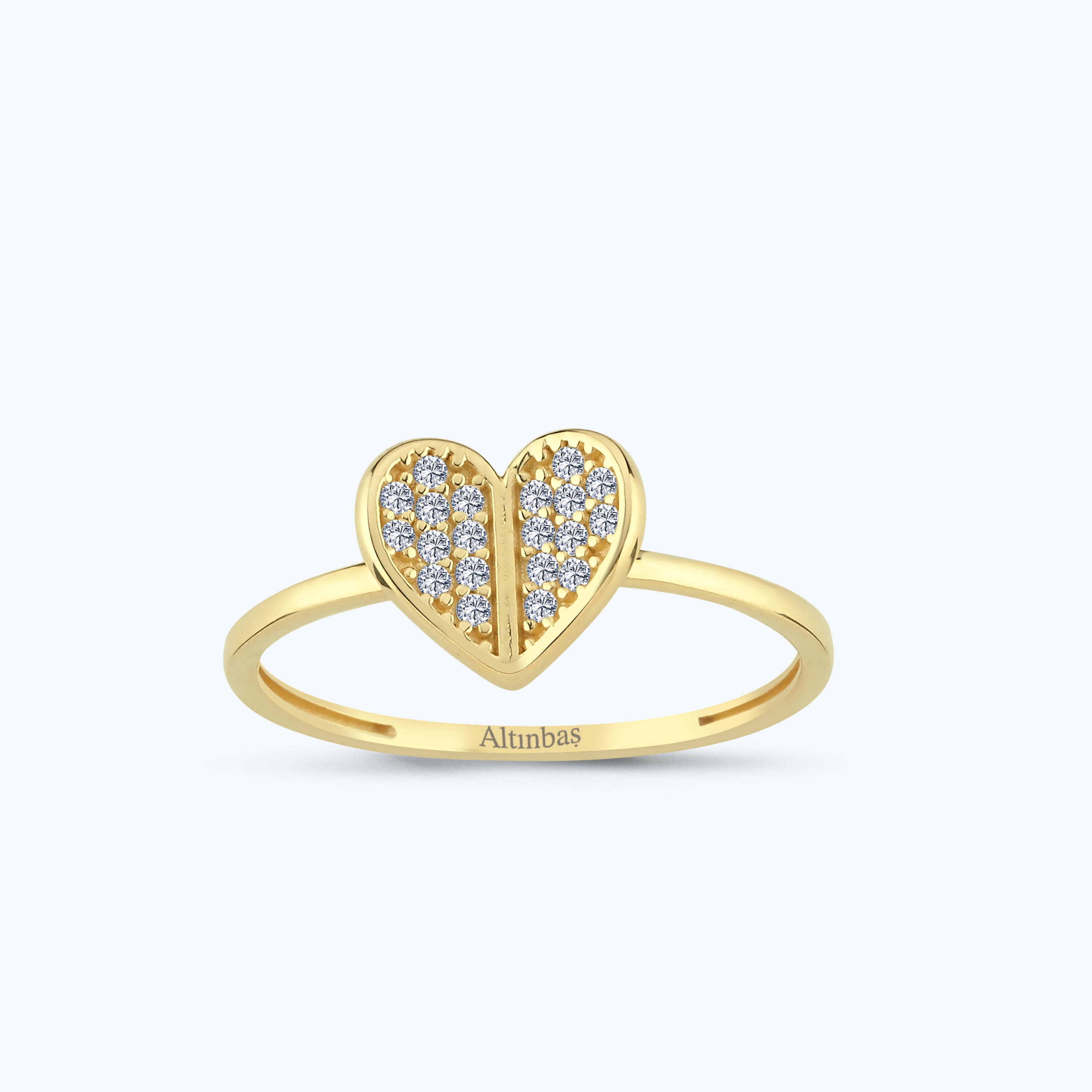 Altın Kalp Yüzük